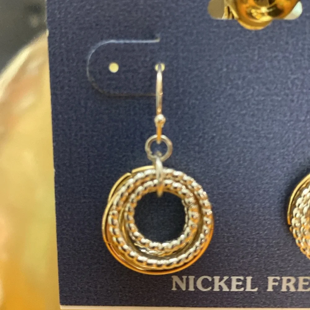 Gold and Silver Hoop Earrings for Sensitive Ears